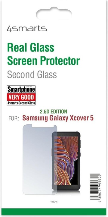 Actual product image 4smarts Second Glass 2.5D (1 Piece, Samsung Galaxy Xcover 5)