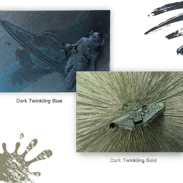 Produktbild eSUN ePLA-Magic Dark Twinkling Gold Filament 1.75mm 1Kg (PLA, 1.75 mm, 1000 g, Gold)