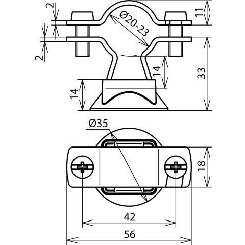 Thumbnail - Dehn Leitungshalter für HVI-/CUI-Leitungen D 275259, SAT Zubehör