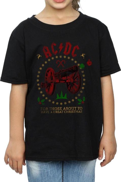 Produktbild AC/DC Mädchen Weihnachten die Baumwolle TShirt (152, 158)