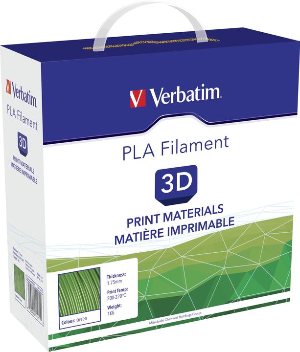 Actual product image Verbatim Filament (PLA, 1.75 mm, 1000 g, Green)