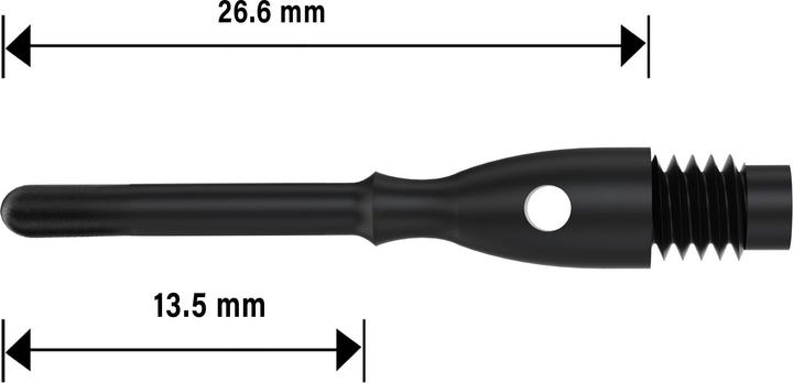 Actual product image Bull's Mega Point Tips Long 6mm(2BA)