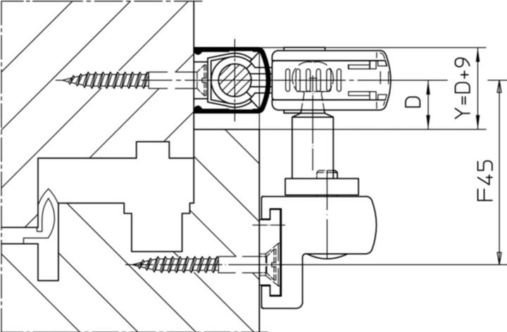 Productafbeelding Geze OL90N zonder raambeugel met schaarlager en stanggeleider, wit