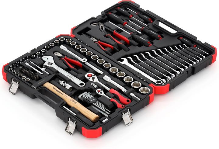 Actual product image Gedore Red 100-piece socket wrench set 1/4 + 1/2 inch 10-32mm