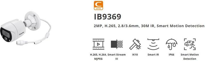 Actual product image Vivotek C Series IB9369 (1920 x 1080 Pixels)
