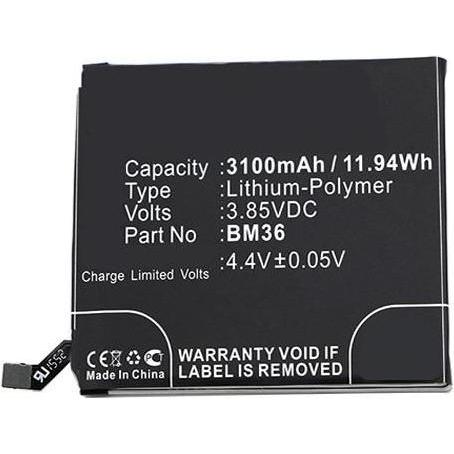 CoreParts Battery for Xiaomi Mobile (Akku), Mobilgerät Ersatzteile, Schwarz