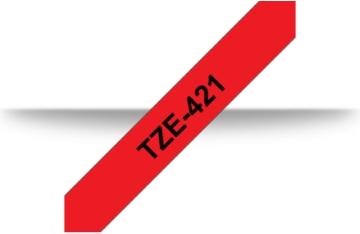 Produktbild Brother Laminiertes Band schwarz auf rot (0.90 cm, Schwarz, Rot)