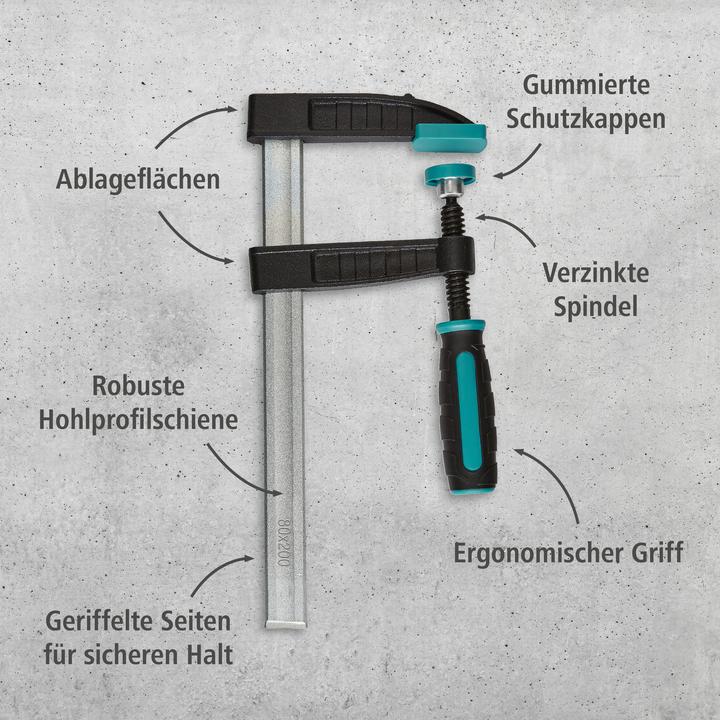 Produktbild wolfcraft 1 SC - Schraubzwinge 80/200mm (200 mm)