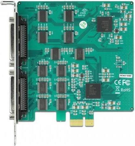 Actual product image Delock PCI Express Card to 16 x Serial RS-232 High Speed ESD Protection