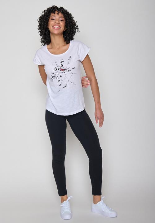 Immagine prodotto Greenbomb Maglietta donna Animal Bird Branch Cool Cotone (XS)