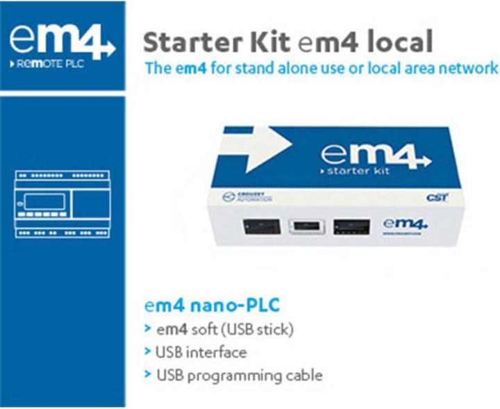 Crouzet 88981106 EM4 local PLC starter kit 24 V/DC (Electronics kit)
