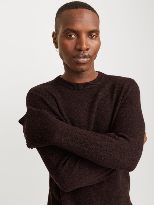Produktbild Jack & Jones Einfarbig Strickpullover mit Rundhals Strickpullover mit Rundhals (XS)