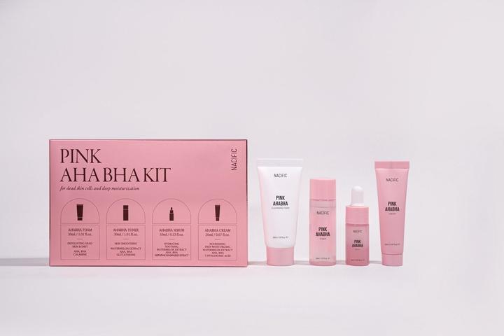 Produktbild Nacific Rosa AHA BHA Kit Reisegrösse Hautpflegeset