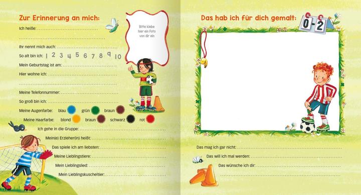 Produktbild Freundebuch Kindergarten Fussball (Deutsch, Sabine Kraushaar, 2018)