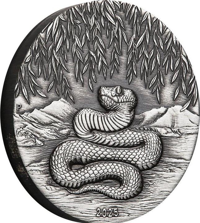 Immagine prodotto The Perth Mint Silber Lunar III Schlange 2 oz - Antik Finish 2025 (2025)