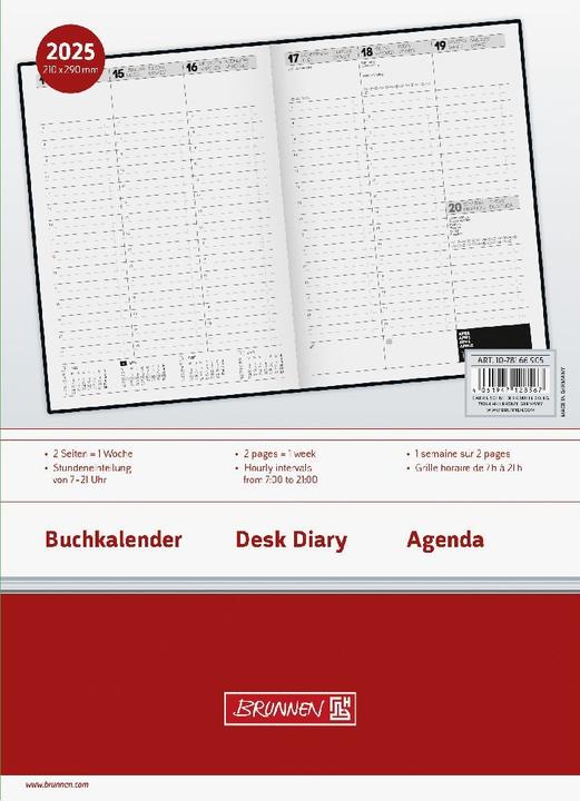 Immagine prodotto Calendario a libro modello 781 (2025) (A4, Francese, Inglese, Italiano, Tedesco)