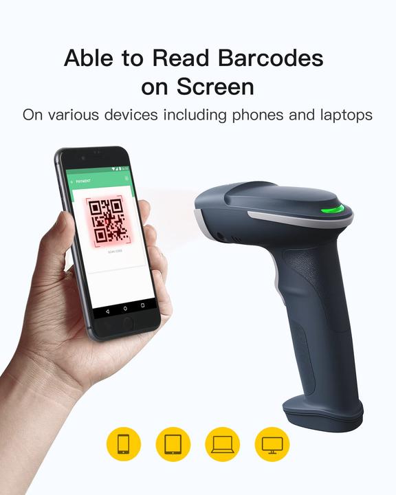 Produktbild Inateck Barcodescanner 54 blue (BCST-52 blue) (2D-Barcodes, 1D-Barcodes)