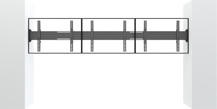 Actual product image Multibrackets Angle plate, black to Pro System, steel (Mounting- / Adapterplates)