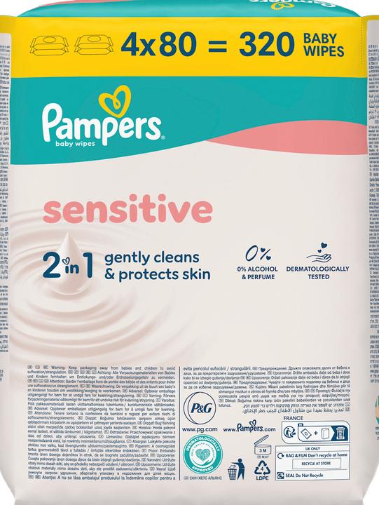 Image du produit Pampers Sensible (4 x 80 pcs)
