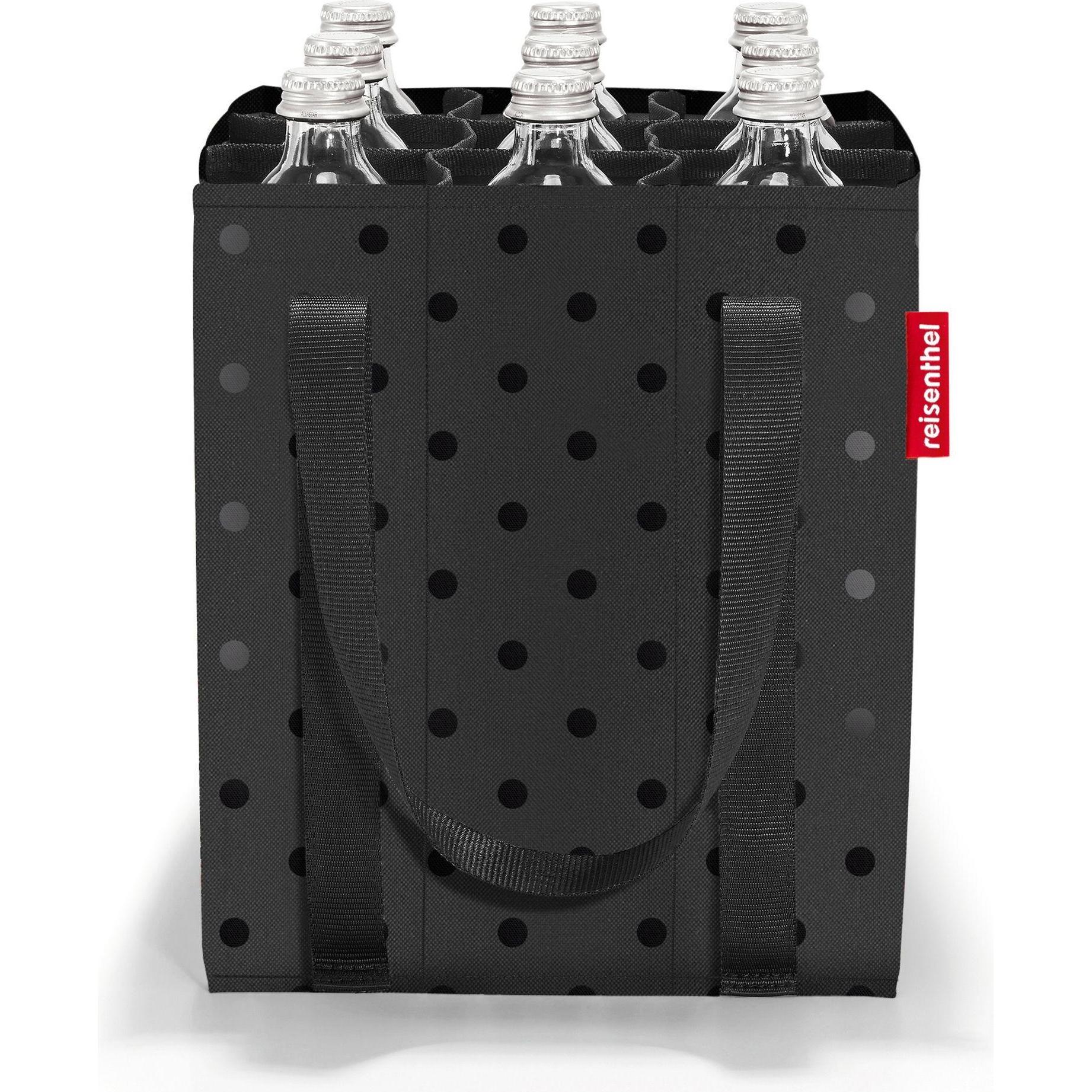 Thumbnail - reisenthel, Einkaufshilfe, bottlebag glossy dots black, Schwarz