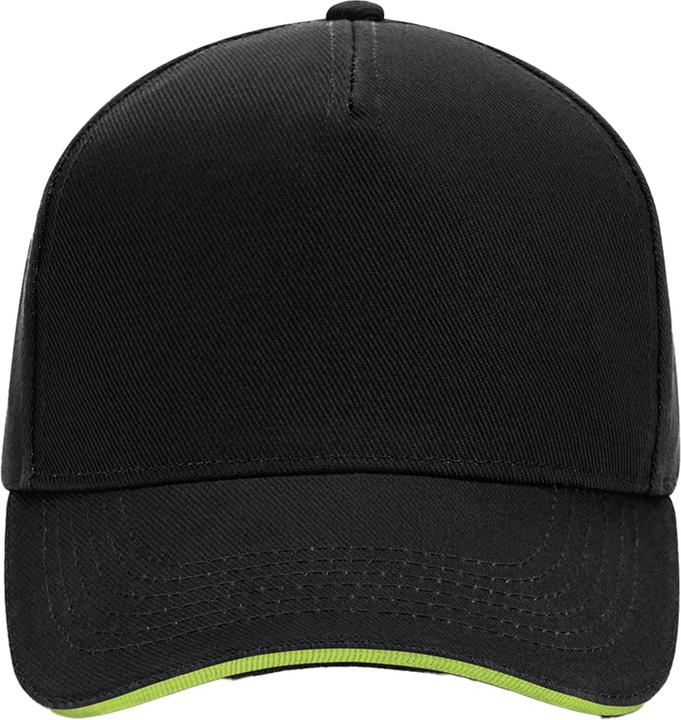 Actual product image Beechfield 5 Panel Sandwich Peak Baseball Cap (One size)