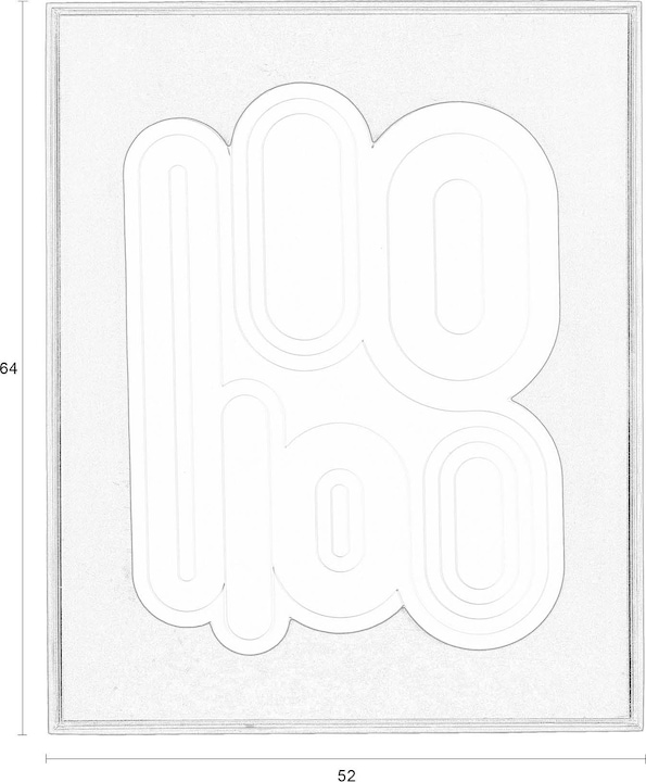 Produktbild Zuiver August Wall Art Black/White
