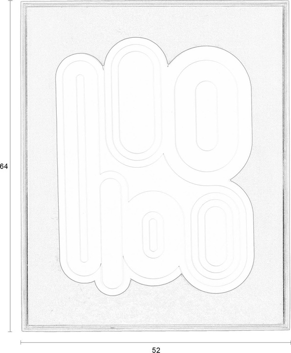Produktbild Zuiver August Wall Art Black/White