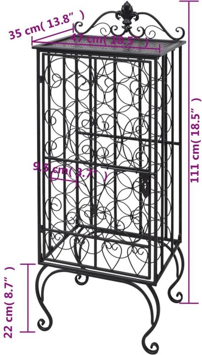 Actual product image VidaXL Phelan (47 x 35 x 111 cm)