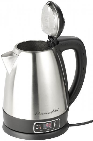 Actual product image Rosenstein & Söhne Stainless steel water boiler with temperature selection (1.80 l)