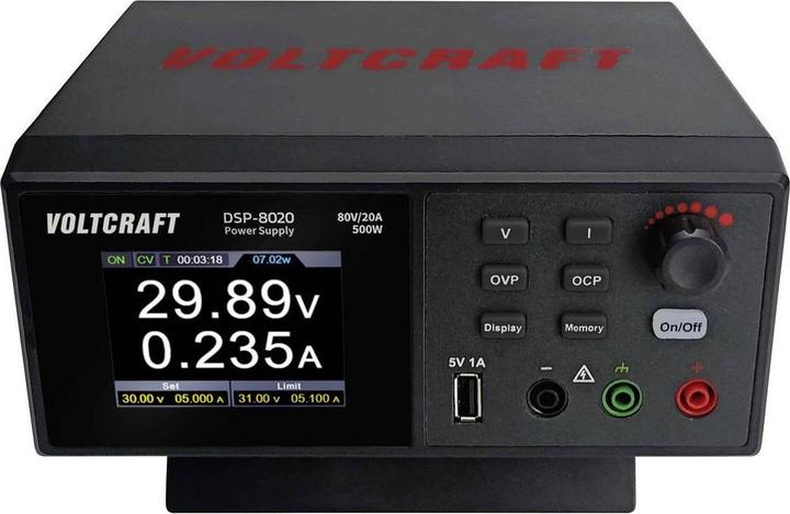 Produktbild Voltcraft DSP-8020 Labornetzgerät, Festspannung 0 - 80 V 0 - 20 A 500 W USB An