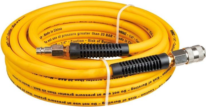 DeWalt DXCMH10E Luftschlauch 10 m für Kompressor Ø8x12mm inkl. Schnellverschlusskupplungen