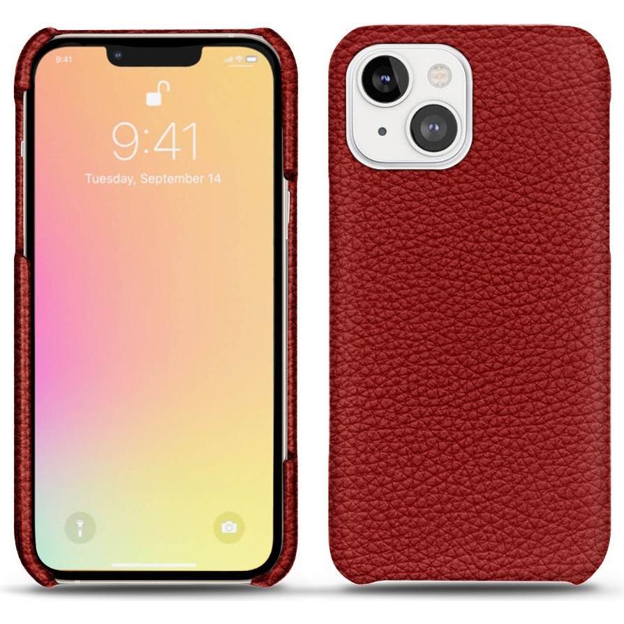 Noreve Lederschutzhülle (Apple iPhone 13 mini), Smartphone Hülle, Rot