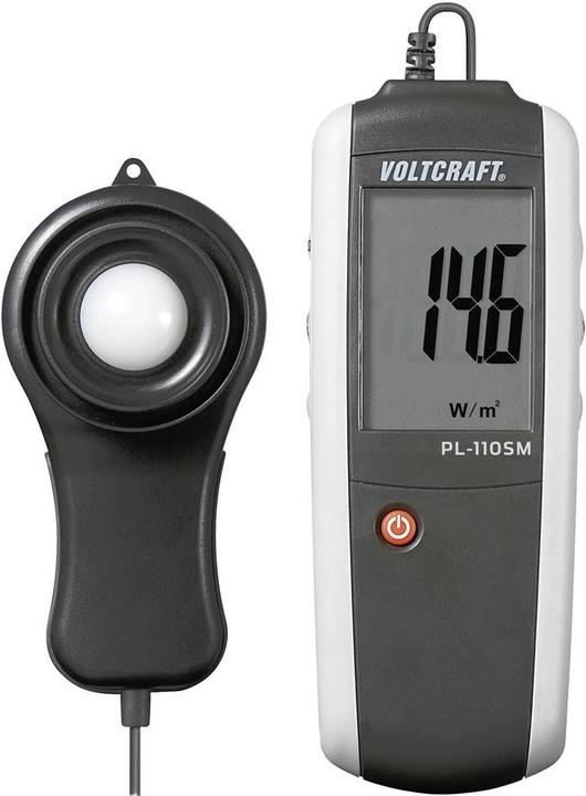 Light meter - Carrying and storage bag - 3 x micro batteries (type AAA) - Cover flap for sensor - Operating instructions