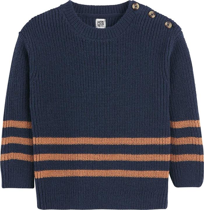 Immagine prodotto La Redoute Collections Grobstrickpullover mit rundem Ausschnitt (98)