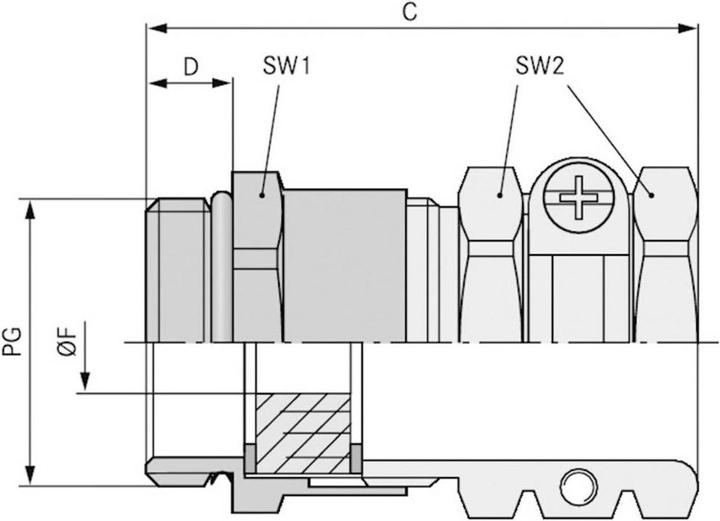 Actual product image Lapp Cable gland PG