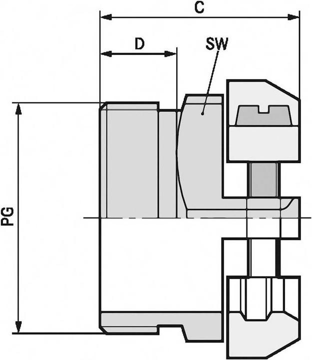 Actual product image Lapp Cable gland PG16 Messin