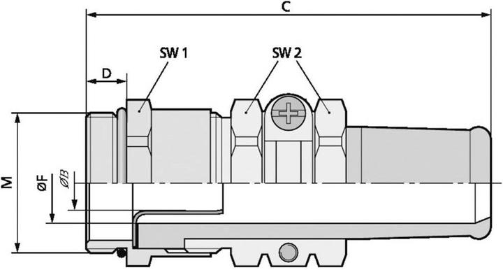 Actual product image Lapp Cable gland M32 brass