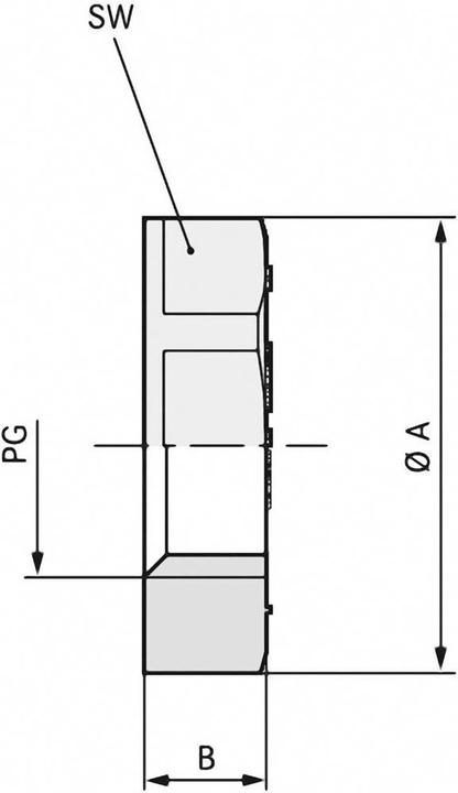 Image du produit Lapp Contre-écrou PG36 Polystyrène (E