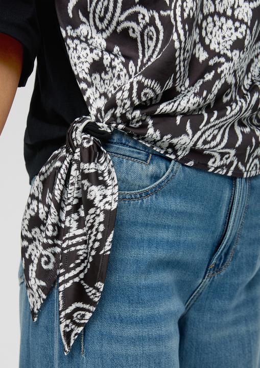 Produktbild S.Oliver T-Shirt T-Shirt mit Knoten-Detail (36)