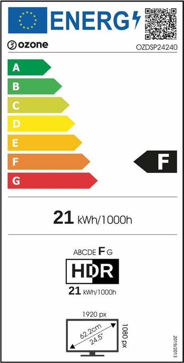 Energy Label Ozone DSP24 240 (1920 x 1080 pixels, 24")