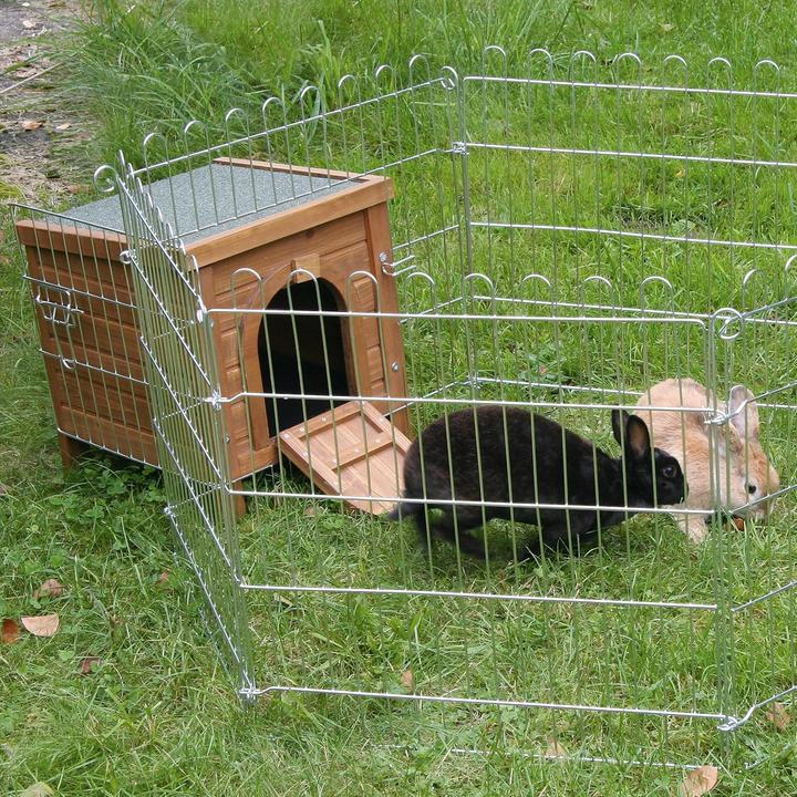 Image du produit Kerbl Abri d'extérieur pour petits animaux avec toit ouvrant en bitume