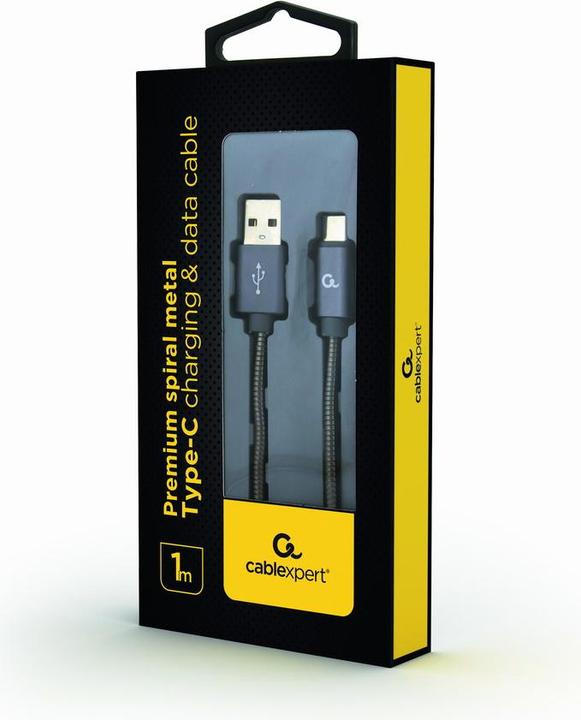 Produktbild Gembird CC-USB2S-AMCM-1M-BG USB Kabel USB 2.0 USB A Micro-USB B Grau (1 m, USB 2.0)