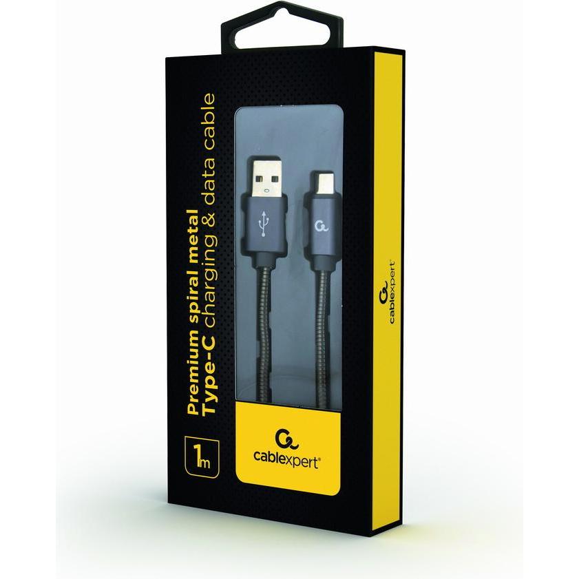 Thumbnail - Gembird CC-USB2S-AMCM-1M-BG USB Kabel USB 2.0 USB A Micro-USB B Grau (1 m, USB 2.0), USB Kabel