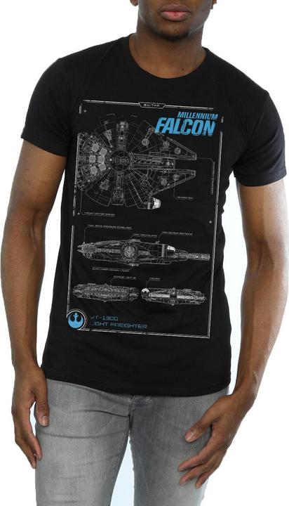 Produktbild Star Wars Force Awakens Millennium Falcon Manual TShirt (S)