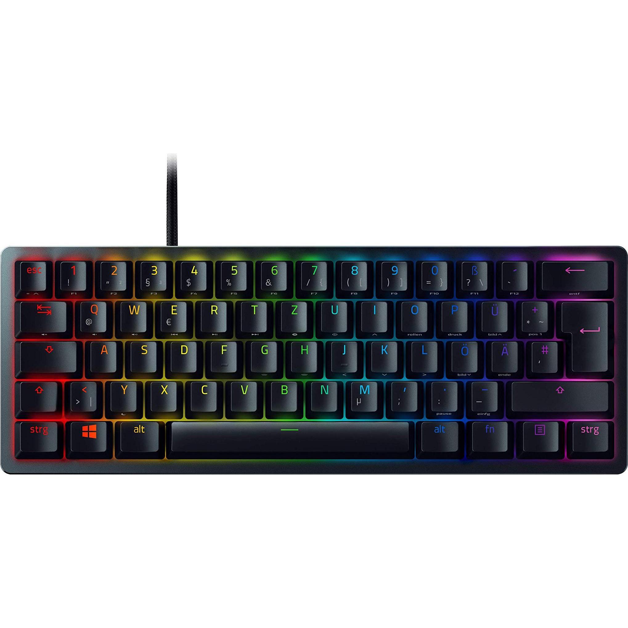 Razer Huntsman Mini (DE, Kabelgebunden), Tastatur, Schwarz