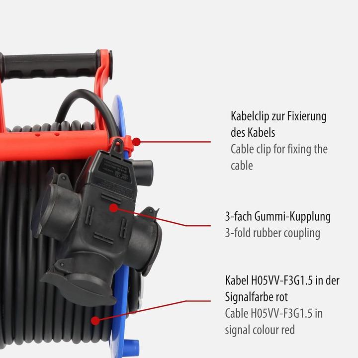 Produktbild Brennenstuhl Kabeltrommel SUPER-SOLID H07RN-F3G1.5 (3.80 m, 1.50 mm²)