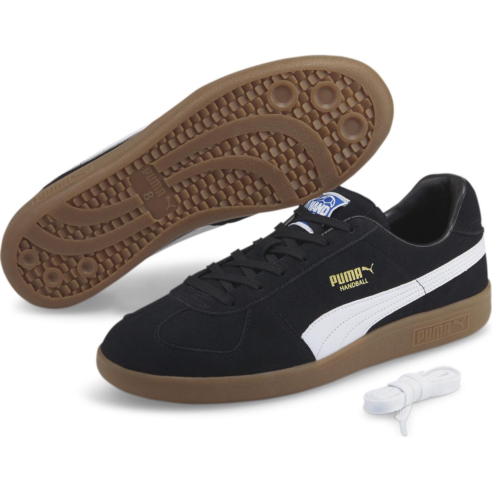 Puma, Unisex, Hallenschuhe, Handball (42.5), Schwarz