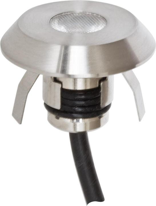 Actual product image EVN P441002 stainless steel LED recessed luminaire 1W 3000K (55 lm, IP44)