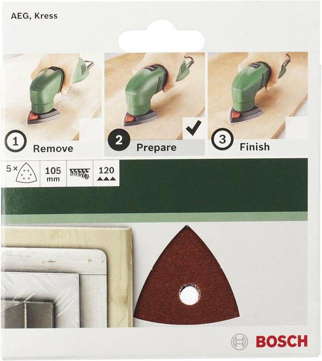 Actual product image Bosch Zubehör Delta sandpaper with Velcro (80)