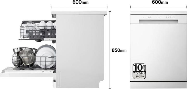 Produktbild LG Geschirrspüler DF142FW 5P QUADWASH 60 cm Weiss